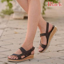 Load image into Gallery viewer, Peep-toe Wedge Comfortable Sandals