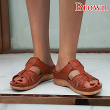 Load image into Gallery viewer, Peep-toe Wedge Comfortable Sandals