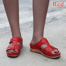 Load image into Gallery viewer, Peep-toe Wedge Comfortable Sandals