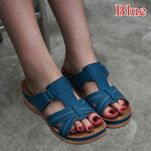 Peep-toe Wedge Comfortable Sandals